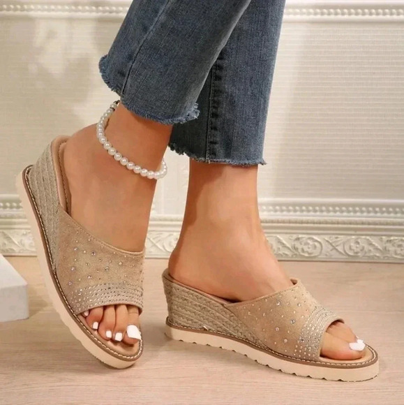 Women Outdoor Wedge Heel Waterproof Platform Sandals - Picture 3 of 7